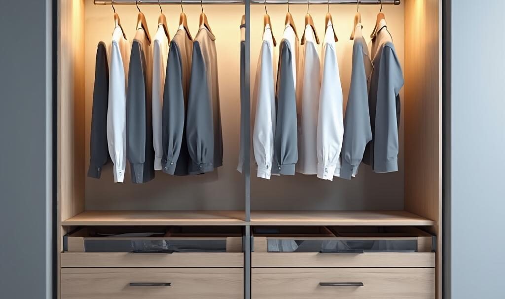 衣柜内部收纳件设计全攻略：科学布局与尺寸规划技巧，提升空间利用率。