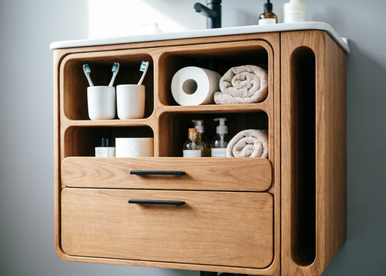 浴室柜收纳细节展示